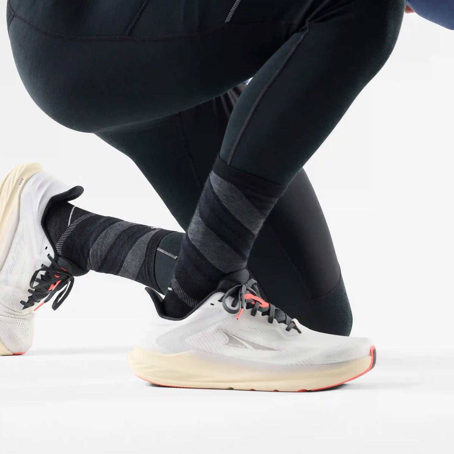 Run Zero Cushion Pattern Crew Socks